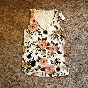 Loft Sleeveless floral blouse tank